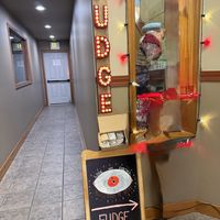 Entrance  at Fudge Hut in Leavenworth