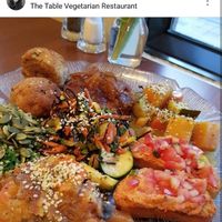 their famous patty, my favorite seaweed salad, tofu balls and more! at The Table in Ottawa