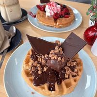 Willy Wonka (foreground), Very Berry behind at Cocoa Skye in Brora