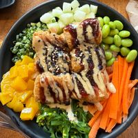 Tofu poke bowl at Island Bowls Boracay in Boracay