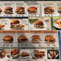 Full burger menu, only one vegan option but it was delicious!  at Samui Burger in Koh Samui