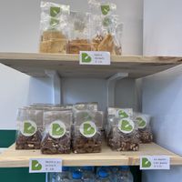 Focaccia, almonds and walnuts  at Bella Dentro Kitchen in Milan