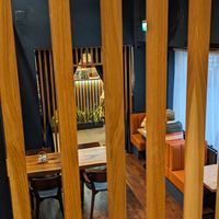 Downstairs seating area at Mili in Vienna