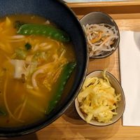 Spicy udon noodle soup at Mili in Vienna