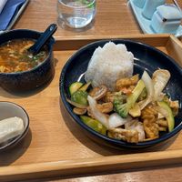 Daily menu - Tofu vegetables and spicy sour soup  at Mili in Vienna
