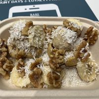 Banana Nut Waffles—Delicious! 😋   at BARE Blends in Tampa