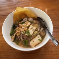 Noodles with tofu  at Plants Corner in Chonburi