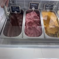 Three options   at Basement Gelato Co in Edinburgh