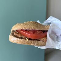 Baguette with lentil patties - Gregory‘s, Georgioupoli  at Gregory's in Crete