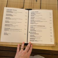 Vegan options clearly markedd  at Skouna in Corfu