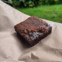 Brownie special (forgot to ask what flavour, maybe caramel?) at AM Coffee Co  in Livingston