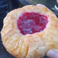 Cherry danish at AM Coffee Co  in Livingston