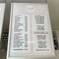 Vegan milk options  at Coco Ice Cream  in Kotor