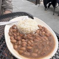 Side of rice and beans   at La Mesa in Minneapolis