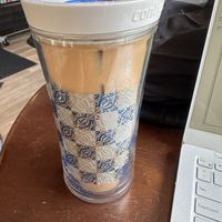 Iced oat milk latte with vanilla   at Cuppa Java in Minneapolis