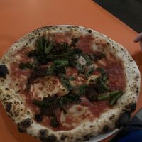 Agnello vegano  at Rudy's Pizza in Durham