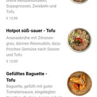Menu (1/2) at Ma Kitchen in Graz