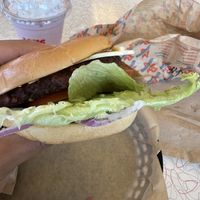 Vegan cheeseburger  at Burgerville in Kelso