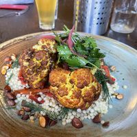 Roasted cauliflower on pearl couscous   at The Fitzroy Pinnacle in Fitzroy North