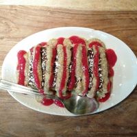 matcha cake at Lola Rosa - Milton in Montreal