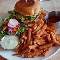 Burger at Lola Rosa - Milton in Montreal