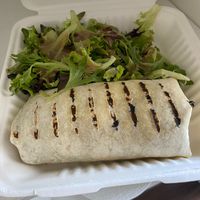 Chorizo and Queso Burrito (Takeout) at Lola Rosa - Milton in Montreal