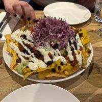 the nachos with chorizo   at Lola Rosa - Milton in Montreal