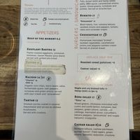 1 page of menu  at Lola Rosa - Milton in Montreal