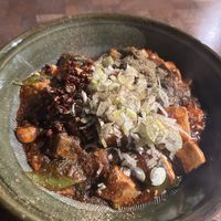 Vegan tofu and rice bowl. Very large, very spicy   at Susuruka, Susuranka (Shinsaibashi Branch) - すするか、すすらんか。心斎橋 in Osaka