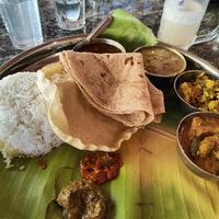 South Indian thali at Mango Tree in Hampi