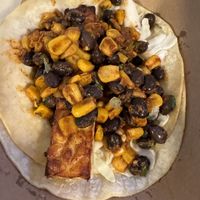 Yellow jacket taco with tempeh.  at Salsa Shack in Ellsworth