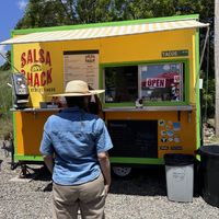 The cute little shack  at Salsa Shack in Ellsworth