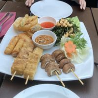 Vegan starter selection at Sabai Thai in Brighton