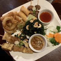 Vegan sharing platter at Sabai Thai in Brighton