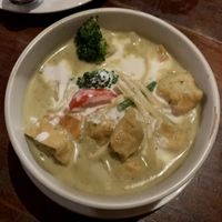 Green curry with tofu  at Sabai Thai in Brighton
