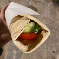 Vegan Falafel Wrap (normal size) at Falafellas in Athens