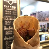 Falafel wrap giant  at Falafellas in Athens