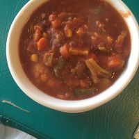 Vegetarian chili at Call of The Canyon in Bowling Green