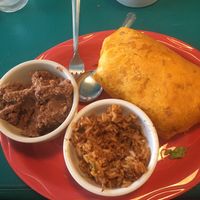 Burrito deluxe no cheese no sour cream extra beans at Call of The Canyon in Bowling Green