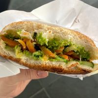 pea mash bagel  at Martin Auer - Hauptplatz in Graz