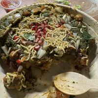 Tikki chana chaat  at Indian Burgers Joint in Vancouver