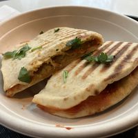 Aloo tikki naanwich  at Indian Burgers Joint in Vancouver