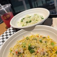 Corn Chaat and Rosey Rose   at Indian Burgers Joint in Vancouver