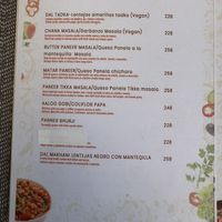 Menu  at Everest Curry House in Cabo San Lucas