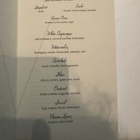 Vegan menu June 2024  at Spectrum in Amsterdam