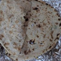 Garlic naan at Golden Spoon Vegetarian Restaurant in Abu Dhabi