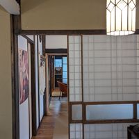 Inside restaurant at Retro Restaurant WAKA in Narita