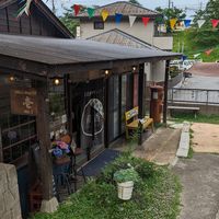 Outside the restaurant at Retro Restaurant WAKA in Narita