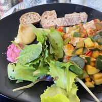 Low Angeles brunch - tofu, courgette    at Mister Coffee Bistrò in Bologna