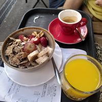 Granola bowl not vegan at Mister Coffee Bistrò in Bologna